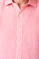 Classic Linen Shirt - GERANIUM SOF FADE - 36500 - 3