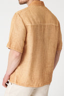 Linen Bowling Shirt - APRICOT SOFT FADE - 36505 - 2
