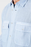 Linen Utility Shirt - SEA SOFT FADE - 36507 - 3