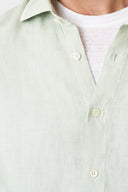 Contemporary Fit Linen Shirt - PISTACHE SOFT FADE - 36508 - 3