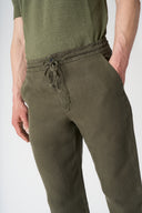 Linen Drawstring Trousers - CAFFE SOFT FADE - 36511 - 3
