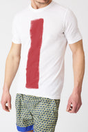Printed Linen Jersey T-Shirt - 1