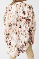 Printed Oversized Long Linen Shirt - 2