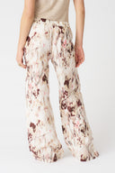 Printed Wide-Leg Linen Trousers - 2