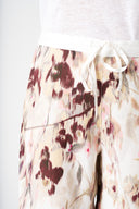 Printed Linen Wide-Leg Drawstring Trousers - WASHED-PINK PRINT - 36540 - 3