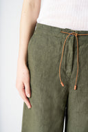 Linen Parachute Trousers - CAFFE SOFT FADE - 36541 - 3
