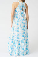 Printed Linen Halter Maxi Dress - 2