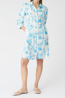 Printed Linen Shirt Dress - 1