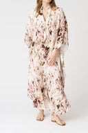 Oversized V-Neck Kaftan Dress - 1