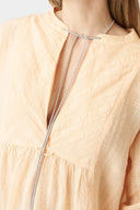 Textured Linen Midi Dress - FLUO - 36554 - 3