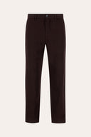 Garment-Dyed Cotton Gabardine Slim Trousers - MORO - 37130 - 4