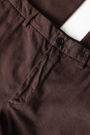 Garment-Dyed Cotton Gabardine Slim Trousers - MORO - 37130 - 5