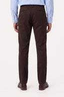 Garment-Dyed Cotton Gabardine Slim Trousers - MORO - 37130 - 2