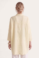 Relaxed Fit Oversized Long Linen Shirt - CEDRO SOFT - 35883 - 3