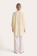 Relaxed Fit Oversized Long Linen Shirt - CEDRO SOFT - 35883 - 4