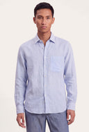 Regular Fit Linen Pocket Shirt - 1