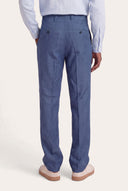 Chino Linen Pants - BLUE CHINA - 36361 - 3