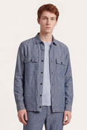 Relaxed Linen Shirt Jacket - 1