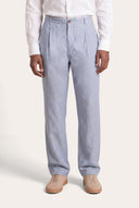 Regular Fit Drawstring Linen Trousers - 1