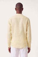 Linen Shirt with Mandarin Collar - CEDRO SOFT - 35866 - 3