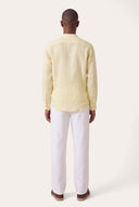 Linen Shirt with Mandarin Collar - CEDRO SOFT - 35866 - 4