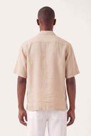 Short-Sleeved Regular Fit Linen Shirt - SAFARI SOF - 33513 - 3
