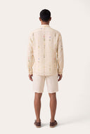 Regular Fit Chino-Style Linen Shorts - BUTTER - 35151 - 4