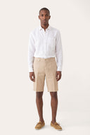 Regular Fit Chino-Style Linen Shorts - CORDA - 35152 - 2