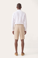 Regular Fit Chino-Style Linen Shorts - CORDA - 35152 - 4