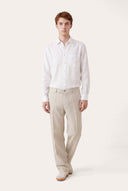 Chino Linen Pants - PEARL SOFT - 35876 - 2