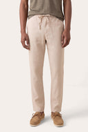 Drawstring Linen Trousers - SAFARI SOF - 33531 - 1