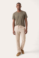 Drawstring Linen Trousers - SAFARI SOF - 33531 - 2