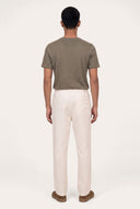 Relaxed Fit Linen Elasticated Waist Linen Pants - BUTTER - 35153 - 4