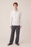 Relaxed Fit Linen Elasticated Waist Linen Pants - STONE - 35154 - 2