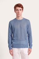 Regular Fit Linen Knit Crewneck - PACIFIC SO - 33539 - 1