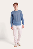 Regular Fit Linen Knit Crewneck - PACIFIC SO - 33539 - 2