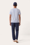 Linen Jersey T-Shirt - PLACID BLU - 33545 - 4