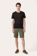 Linen Jersey T-Shirt - BLACK SOLI - 33551 - 2