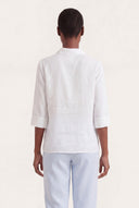 Regular Fit Linen Shirt - WHITE - 35170 - 3