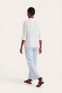 Regular Fit Linen Shirt - WHITE - 35170 - 4