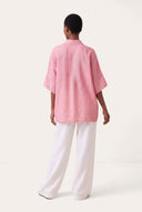 Oversized Linen Shirt - BALLERINA  - 35173 - 4