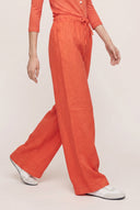 Relaxed Drawstring Linen Trousers - ANEMONE SO - 35174 - 1