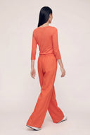 Relaxed Drawstring Linen Trousers - ANEMONE SO - 35174 - 4