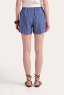 Elasticized Waisted Shorts - INK SOFT F - 35705 - 3