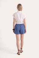 Elasticized Waisted Shorts - INK SOFT F - 35705 - 4