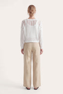 Wide-Leg Linen Trousers - CORDA - 35179 - 3