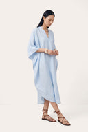 Oversized V-Neck Kaftan Dress - 1