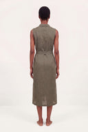 Sleeveless Long Shirt Dress - 2