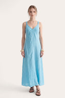 Regular fit sleeveless maxi dress with tie-back detail - 1