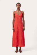 Regular fit sleeveless maxi dress with tie-back detail - 1